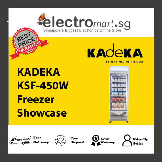 KADEKA KSF-450W 430L 1 DOOR UPRIGHT SHOWCASE FREEZER
