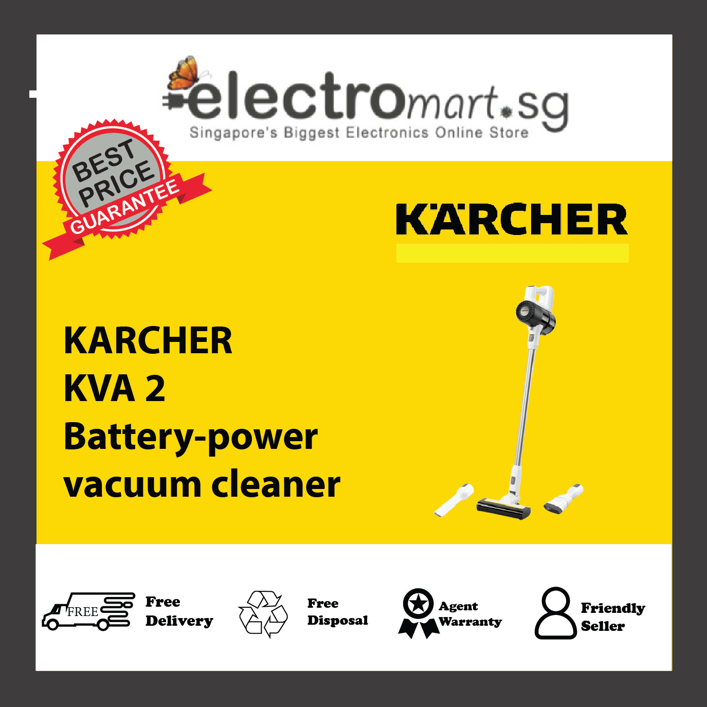 KARCHER KVA 2 Battery-power vacuum cleaner