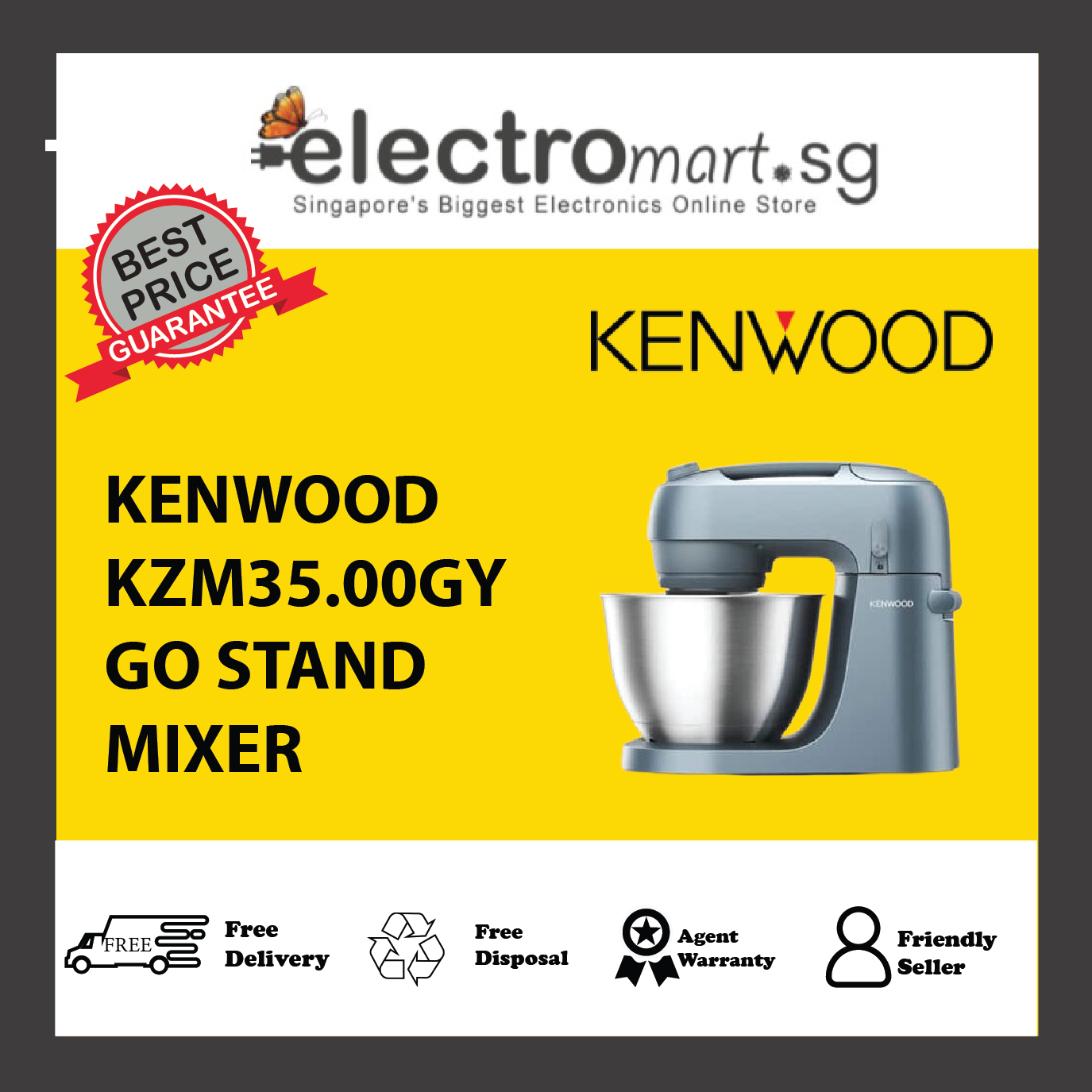 KENWOOD KZM35.00GY GO STAND MIXER