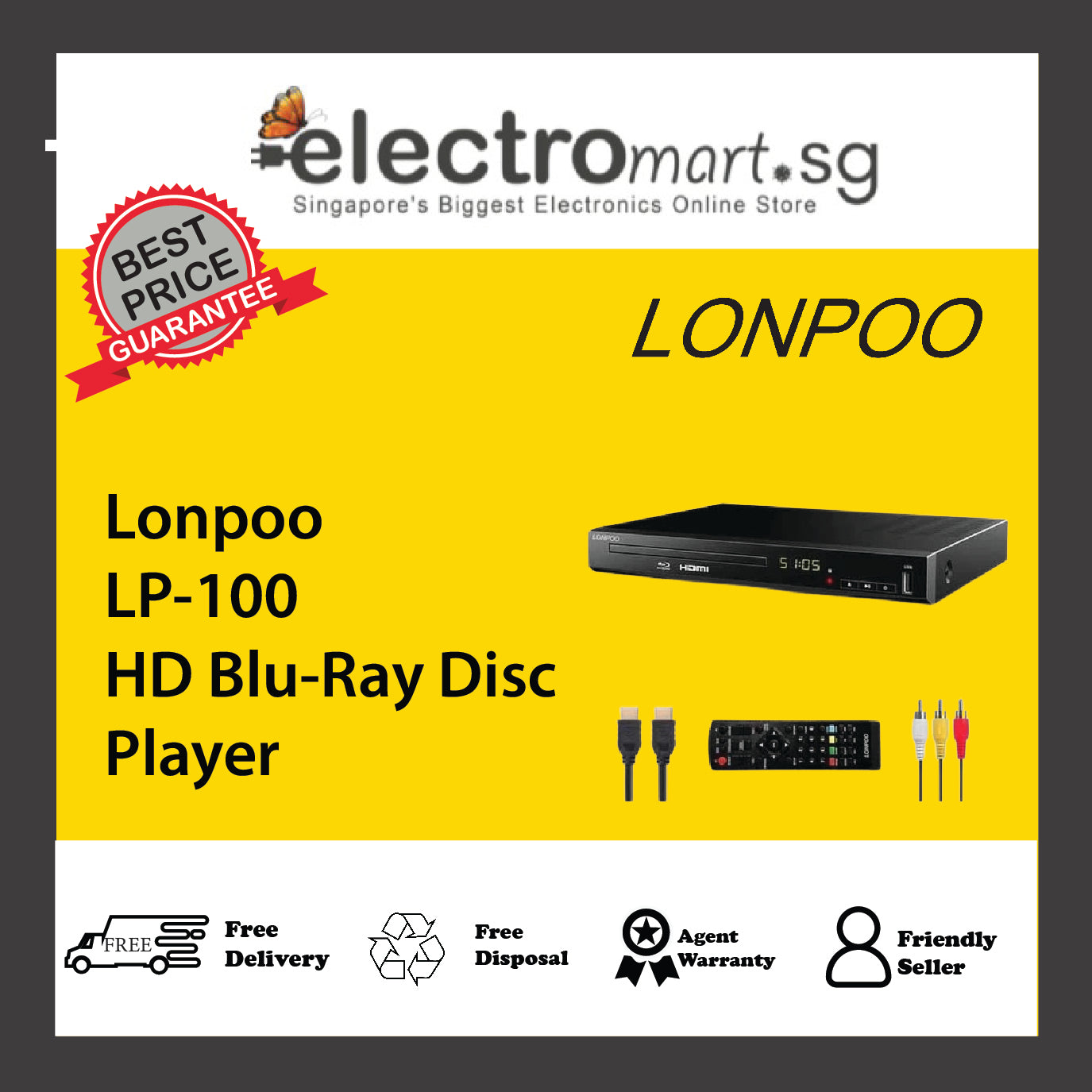 Lonpoo LP-100 HD Blu-Ray Disc Player