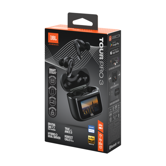 JBL Tour Pro 3 True Adaptive Noise Cancelling earbuds