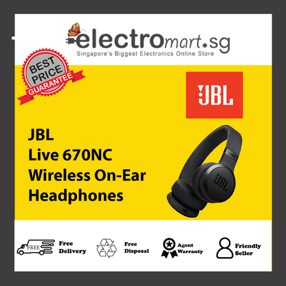 JBL Live 670NC Wireless On-Ear Headphones