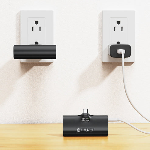 Mazer Super Mini 5000mAh PD 20W Power Bank (Built-in USB-C Connector)