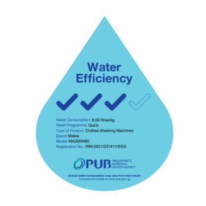 MIDEA MA200W85 Top Load  Washing Machine 8.5kg