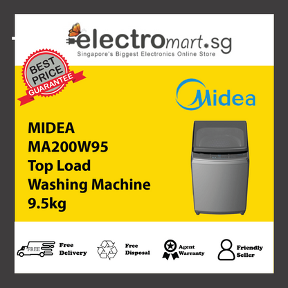MIDEA MA200W95 Top Load  Washing Machine 9.5kg