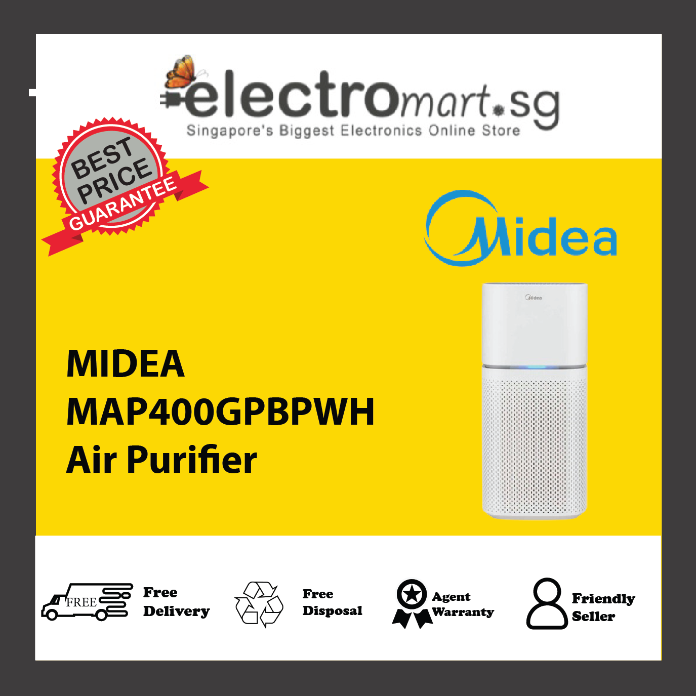 MIDEA MAP400GPBPWH Air Purifier