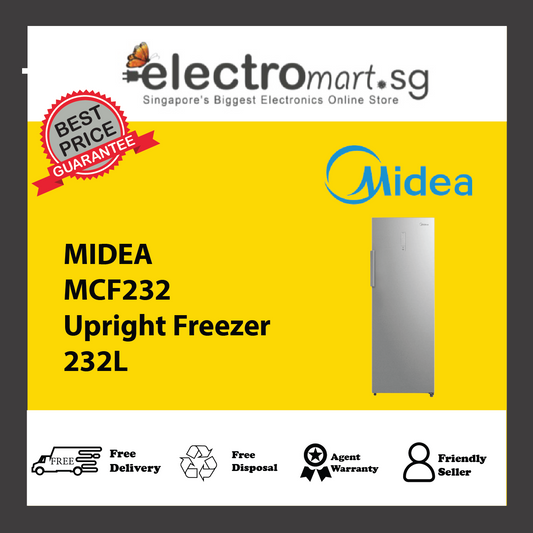 MIDEA MCF232 Upright Freezer 232L