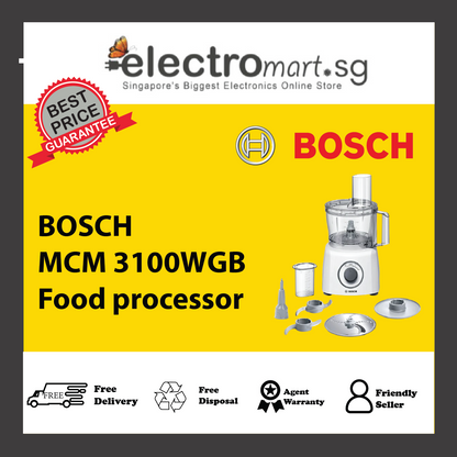 BOSCH MCM 3100WGB Food processor MultiTalent 3 700 W White