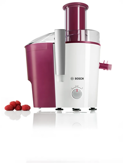 BOSCH MES 25C0 Centrifugal juicer VitaJuice 2 700 W White, Cherry Cassis