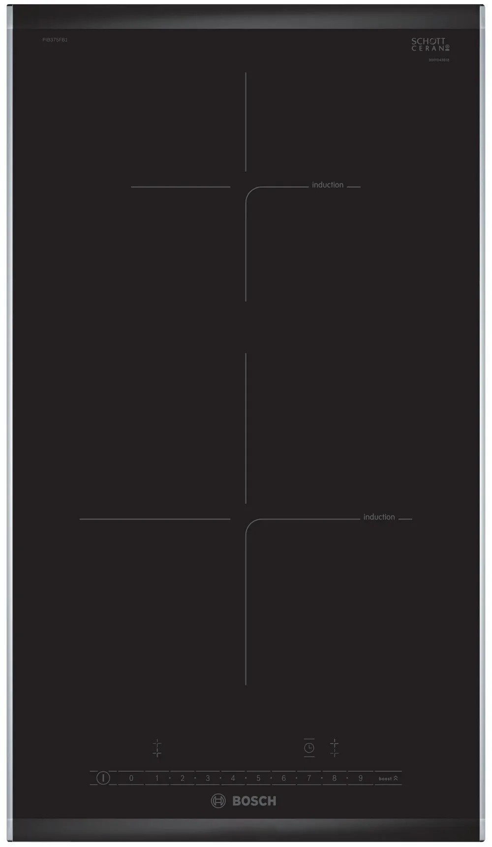 BOSCH PIB375FB1E Series 6 Domino Induction Hob 30cm