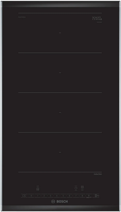 BOSCH PXX375FB1E Series 6 Flex induction cooktop 30cm surface mount with frame
