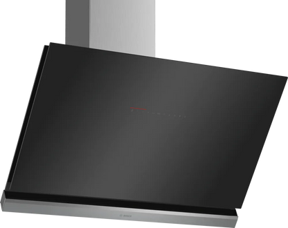 BOSCH DWK98PR60B Series 8 Wall-mounted cooker hood 90 cm clear glass black printed