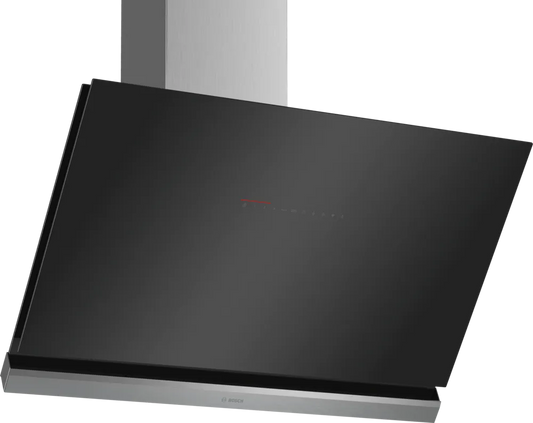 BOSCH DWK98PR60B Series 8 Wall-mounted cooker hood 90 cm clear glass black printed