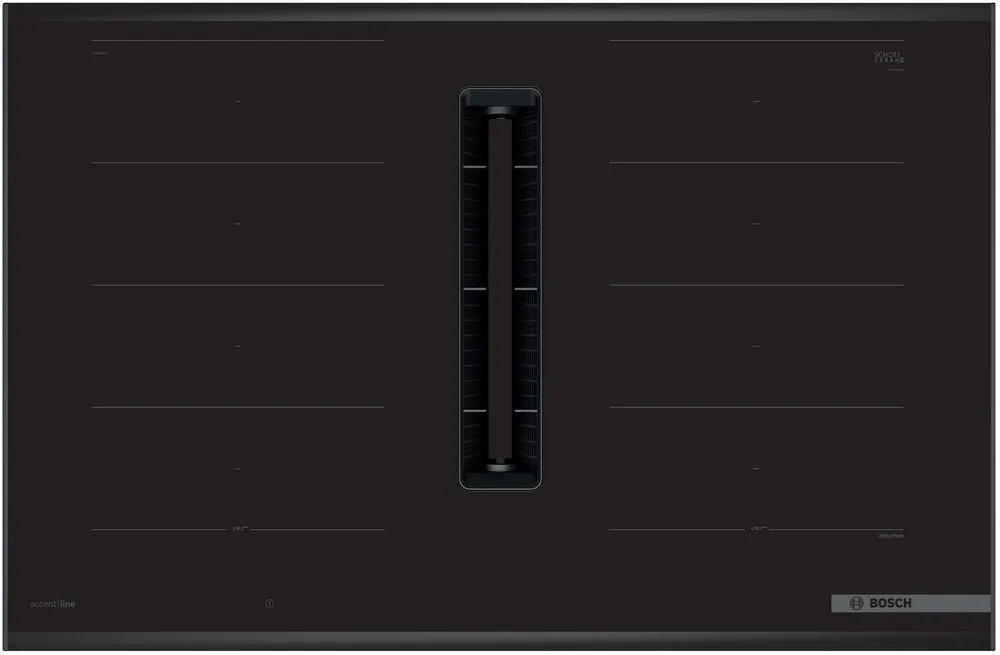 BOSCH PXX895D66E Series 8 Induction hob with integrated ventilation system 80cm