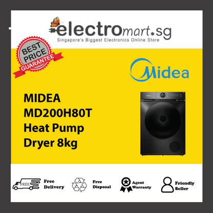 MIDEA MD200H80T Heat Pump Dryer 8kg
