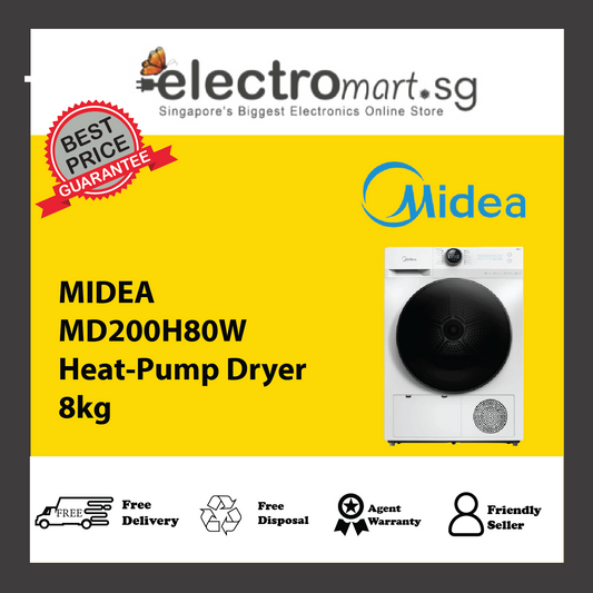 MIDEA MD200H80W Heat-Pump Dryer 8kg
