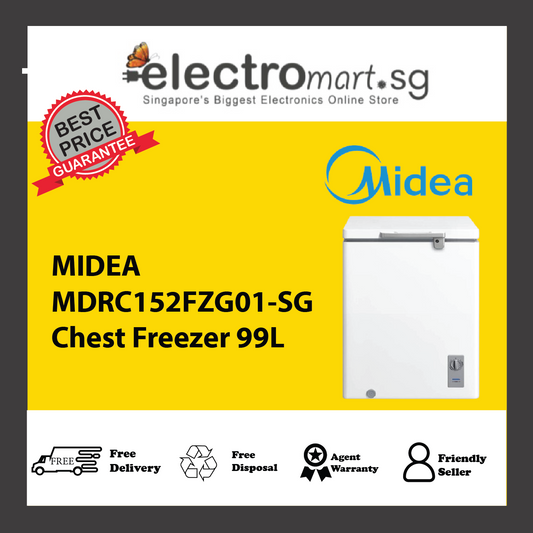 MIDEA MDRC152FZG01-SG Chest Freezer 99L