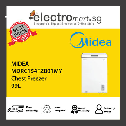 MIDEA MDRC154FZB01MY Chest Freezer 99L