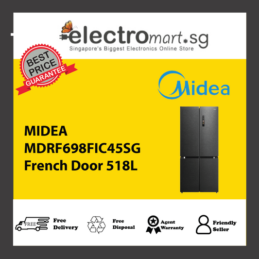 MIDEA MDRF698FIC45SG French Door 518L