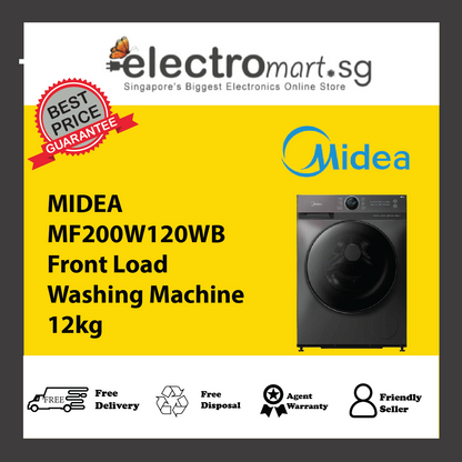 MIDEA MF200W120WB Front Load  Washing Machine 12kg