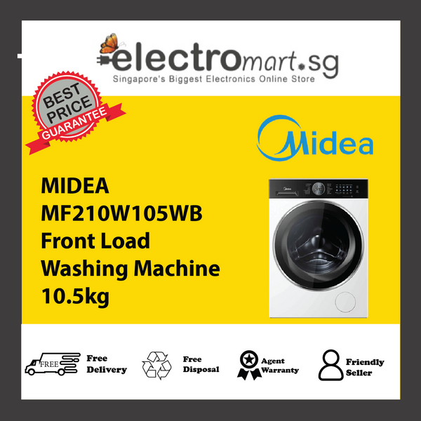 MIDEA MF210W105WB Front Load  Washing Machine 10.5kg