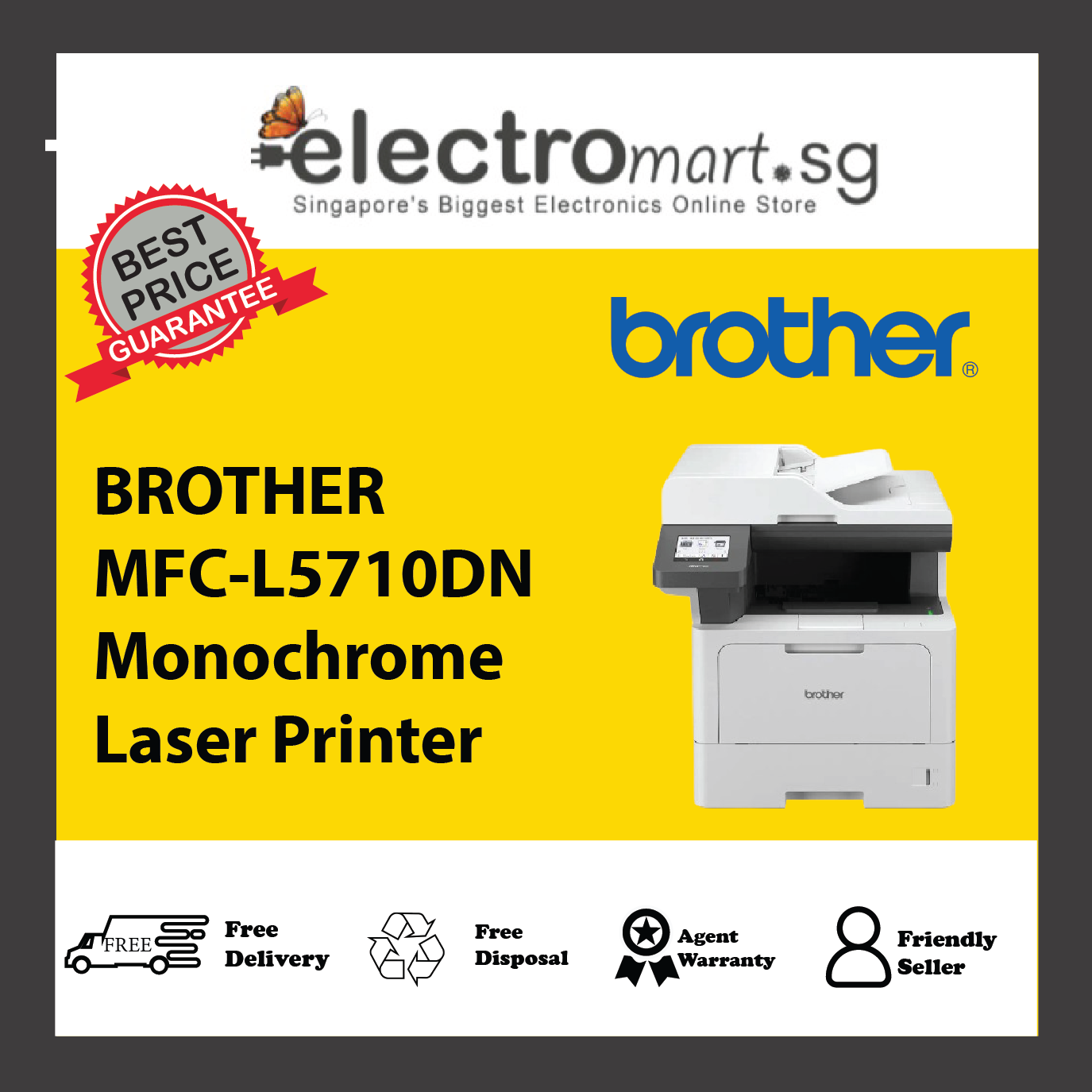 BROTHER MFC-L5710DN Monochrome Laser Printer