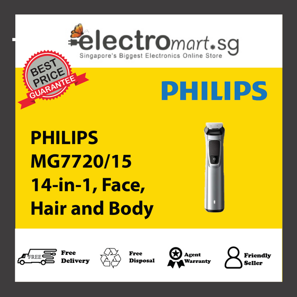 PHILIPS MG7720/15 14-in-1, Face,  Hair and Body