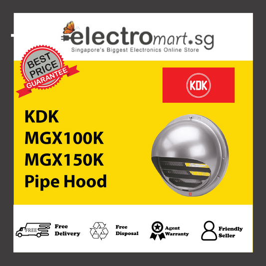 KDK MGX100K/MGX150K Pipe Hood