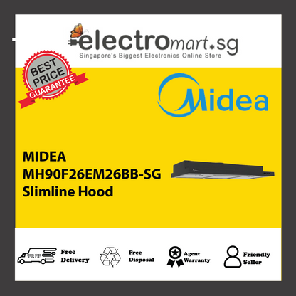 MIDEA MH90F26EM26BB-SG Slimline Hood