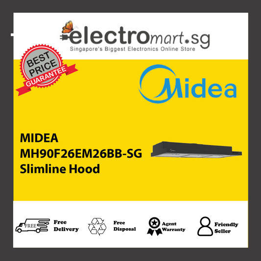 MIDEA MH90F26EM26BB-SG Slimline Hood