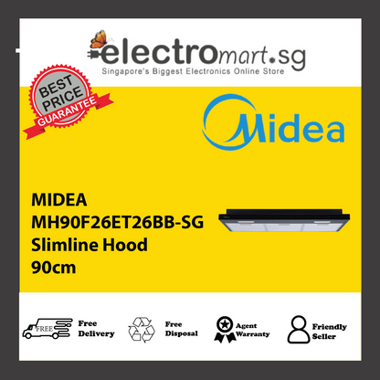MIDEA MH90F26ET26BB-SG Slimline Hood 90cm