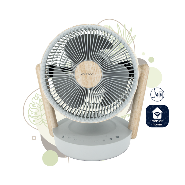 MISTRAL MHV1012DRW-G DC High Velocity Desk Fan With WIFI & Remote 10”