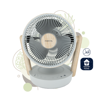 MISTRAL MHV1012DRW-G DC High Velocity Desk Fan With WIFI & Remote 10”