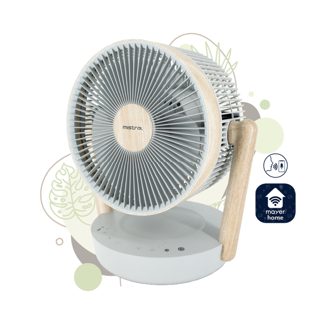 MISTRAL MHV1012DRW-G DC High Velocity Desk Fan With WIFI & Remote 10”