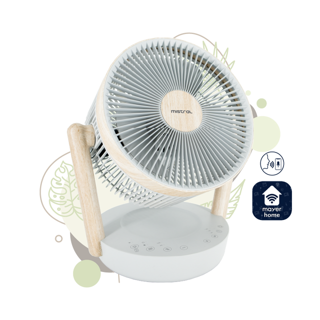 MISTRAL MHV1012DRW-G DC High Velocity Desk Fan With WIFI & Remote 10”