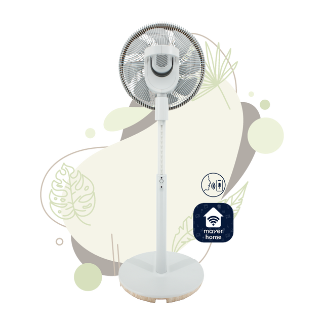 MISTRAL MHV1424DRW-G DC High Velocity Stand Fan with WIFI & Remote 14”