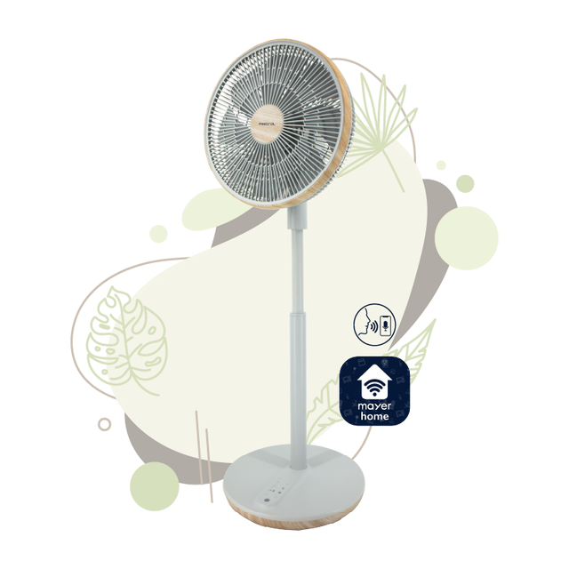 MISTRAL MHV1424DRW-G DC High Velocity Stand Fan with WIFI & Remote 14”