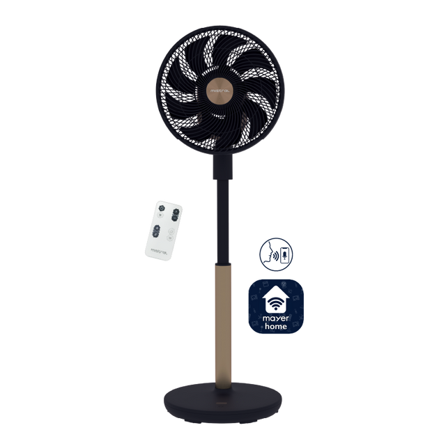 MISTRAL MHV9812DRW Summer Breeze DC High Velocity Stand Fan 12”