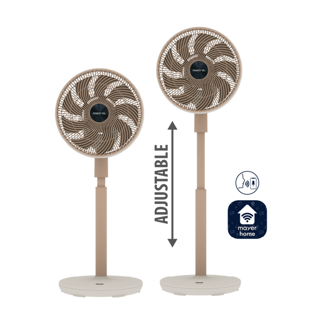 MISTRAL MHV9812DRW Summer Breeze DC High Velocity Stand Fan 12”