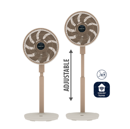 MISTRAL MHV9812DRW Summer Breeze DC High Velocity Stand Fan 12”
