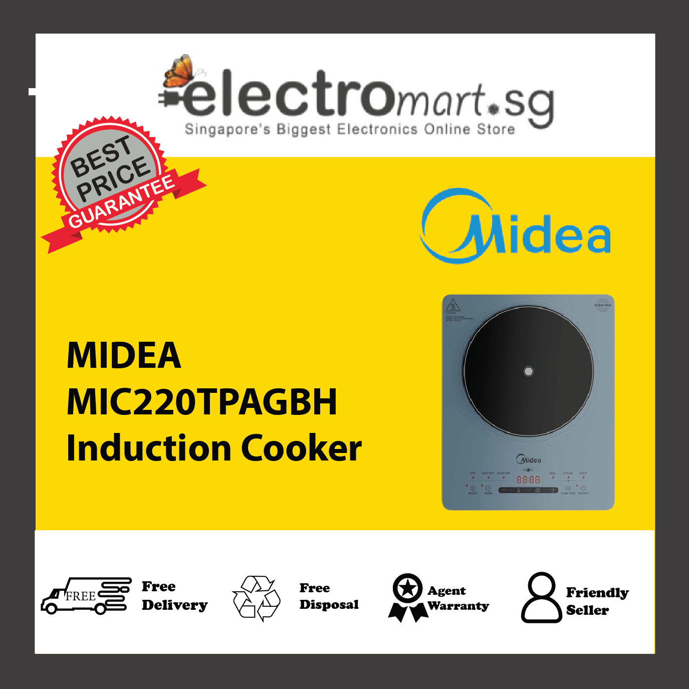 MIDEA MIC220TPAGBH Induction Cooker