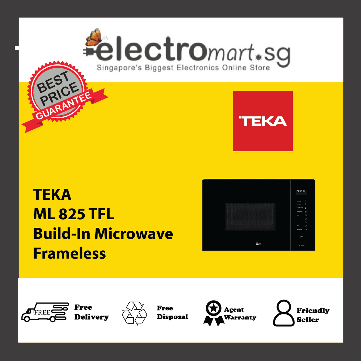 TEKA ML 825 TFL Build-In Microwave Frameless