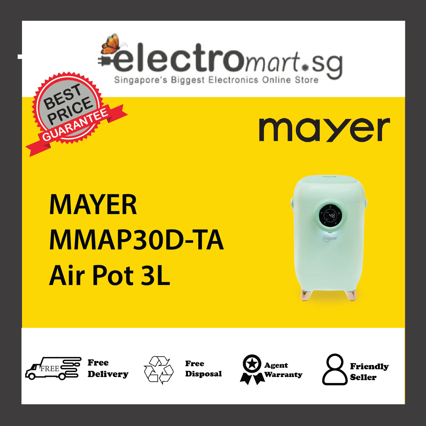 MAYER MMAP30D Air Pot 3L