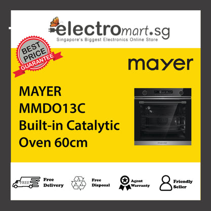 MAYER MMDO13C Built-in Catalytic Oven 60cm