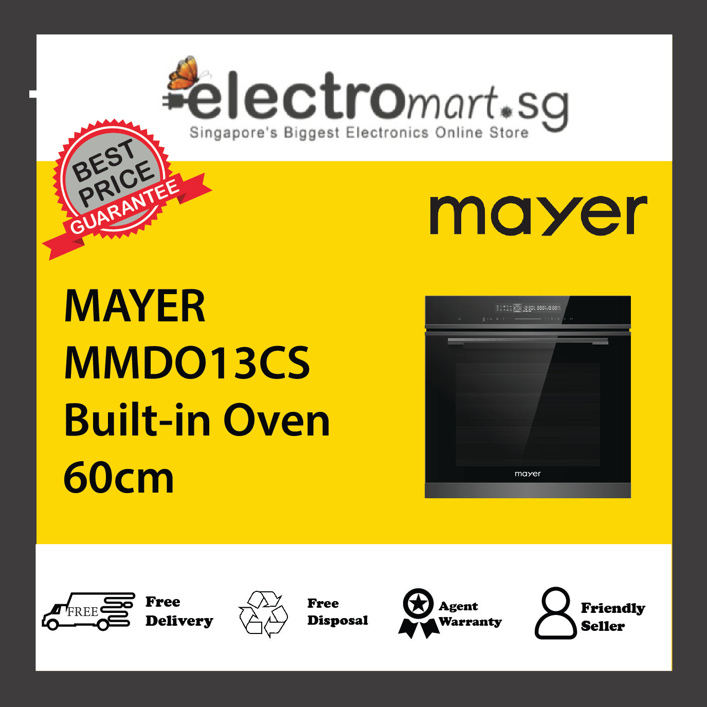 MAYER MMDO13CS Built-in Oven with Cavity Cooling System 60cm