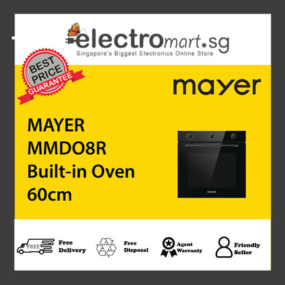MAYER MMDO8R Built-in Oven with Smoke Ventilation System 60cm