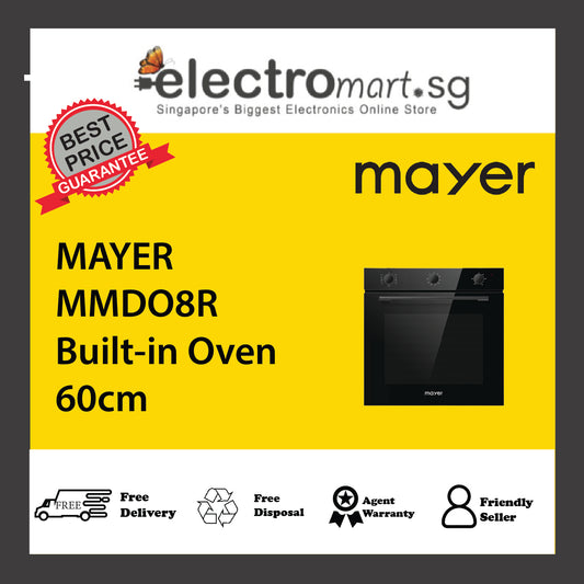 MAYER MMDO8R Built-in Oven with Smoke Ventilation System 60cm