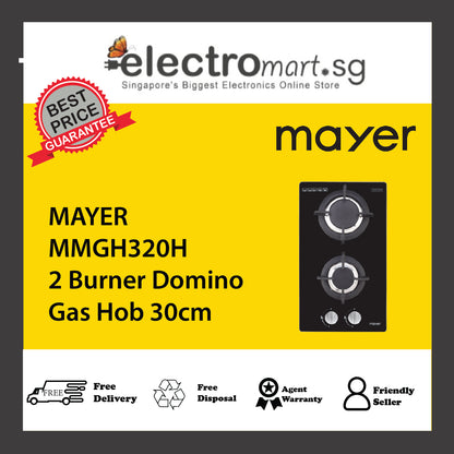MAYER MMGH320H 2 Burner Domino Gas Hob 30cm