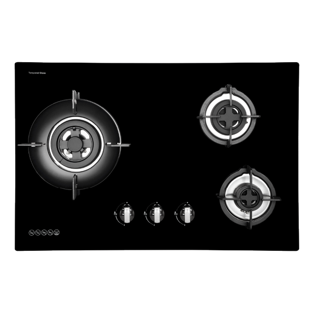 MAYER MMGH7503HI 3 Burner Glass Gas Hob 75cm