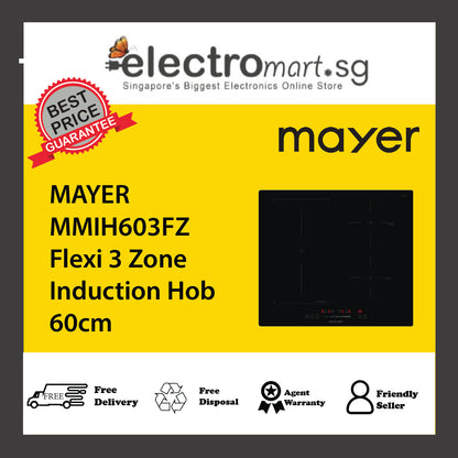 MAYER MMIH603FZ Flexi 3 Zone Induction Hob 60cm